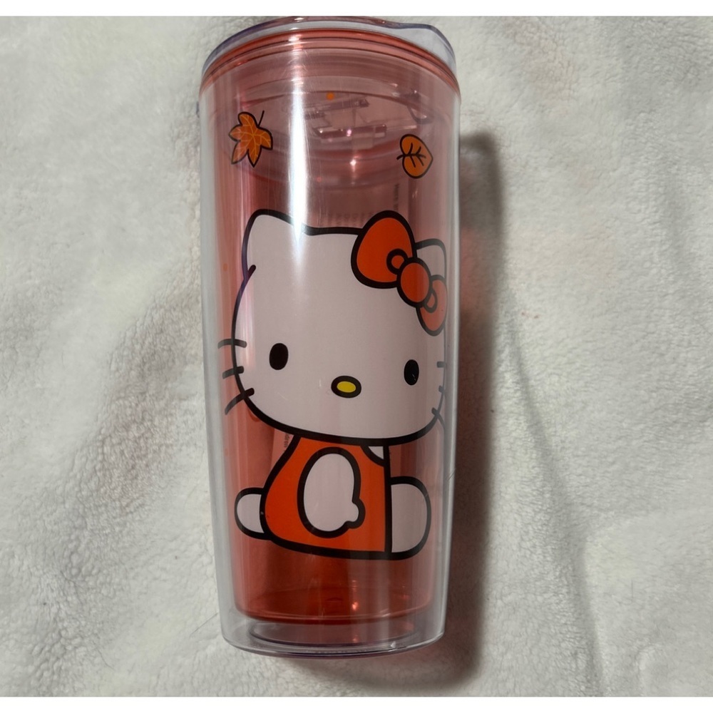 Sanrio Hello Kitty “Pumpkin Spice” Fall Tumbler w Slide Close Lid 20 oz